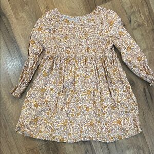 Cat & Jack Yellow Floral Smocked Dress